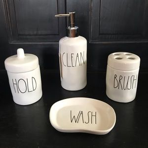 Rae Dunn Wash Hold Clean Brush